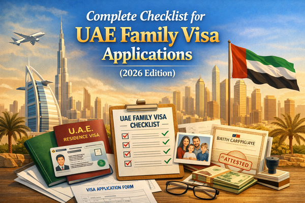 Complete Checklist for UAE Family Visa Applications (2026 Edition)