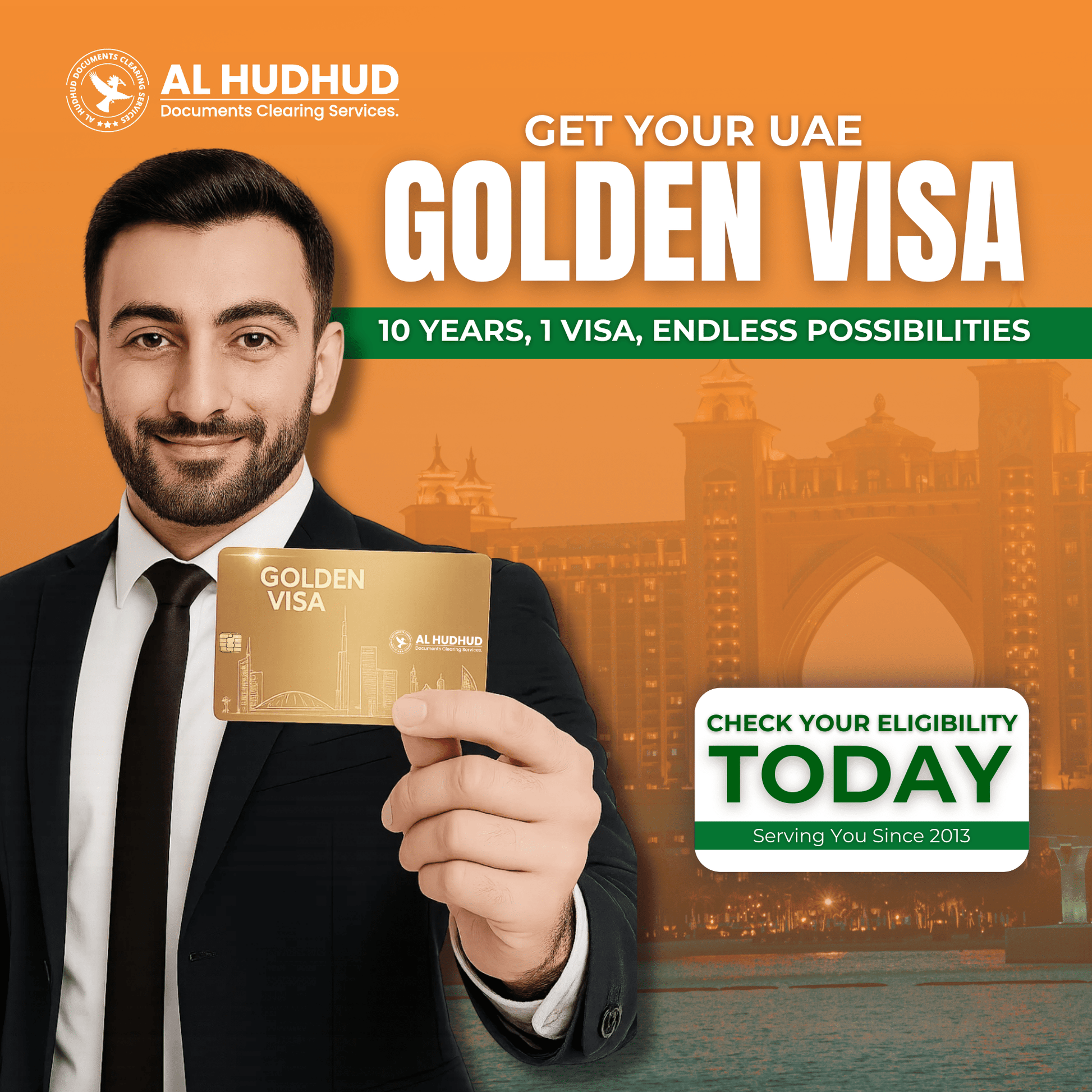 Golden Visa - AL HUDHUD DOCUMENT CLEARING SERVICES